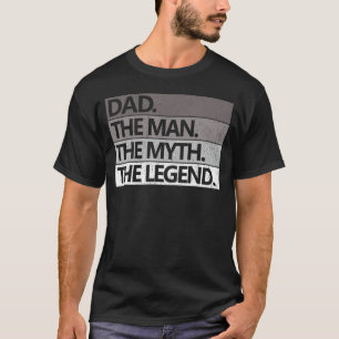 T-shirt Mens PÂTE L'HOMME LE MYTHE LA Fête des pères LÉGEN