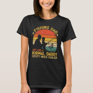 T-shirt Mens Pêche Vintage Papa Comme Un Papa Normal