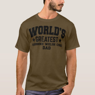 T-shirt Mens Pembroke Welsh Corgi Chien Papa Drôle