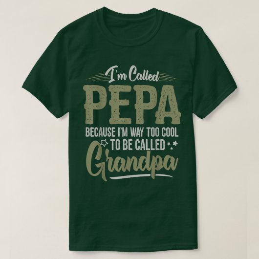 T-shirt Mens Pepa Tee from Grandchildren Funny Grandfathe (Design devant)