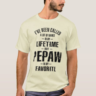T-shirt Mens Pepaw Dans Mon Favori   Papa et grand-père