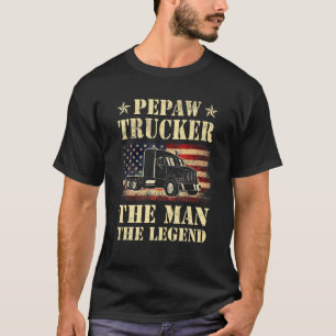 T-shirt Mens Pepaw Trucker L'Homme La Légende Hommes Père