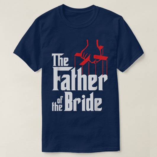 T-shirt Mens Père de la mariée  (Design devant)
