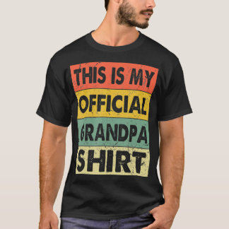 T-shirt Mens Ph This Is My Official Grandpa Pregnancy Ann