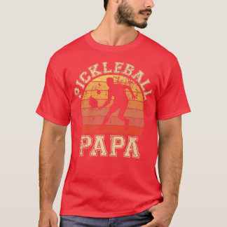 T-shirt Mens Pickleball Papa Funny Love Pickleball Player