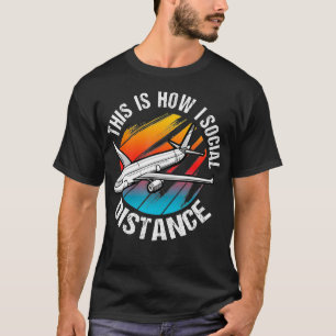 T-shirt Mens Pilot Voici Comment Je Pense À L'Aviation De