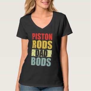 T-shirt Mens Pistons Rods Et Papa Boîtes Vintage Car Mecha