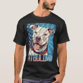 T-shirt Mens Pit bull pitbul Dad For Men (Devant)