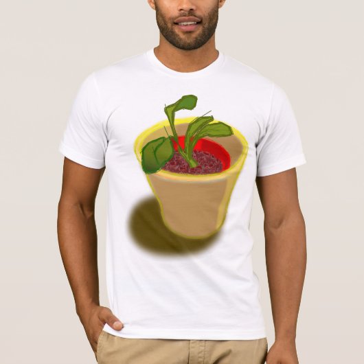 T-shirt Mens Plante Pot (Devant)