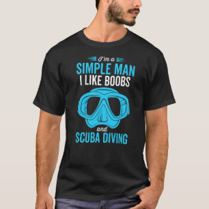 T-shirt Mens Plongée Vintage Pour Hommes Papa Mari Scuba D