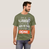 T-shirt Mens Plumber Cool Funny Plumber Tools (Devant entier)