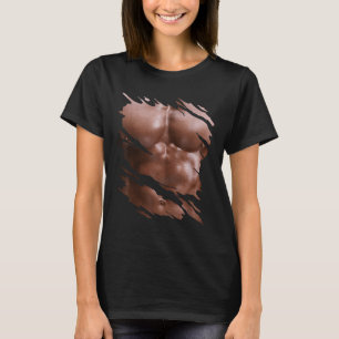 T-shirt Mens Poitrine Six Pack I Muscles Bodybuilder I Fak