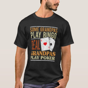 T-shirt Mens Poker Texas Holdem Real Grandpas Jouer Poker