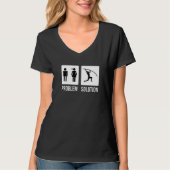 T-shirt Mens Pole Vault Vaulter Jump Problem Solution   (Devant)