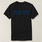 T-shirt Mens Pool Boy Prêt à vous servir (Design devant)