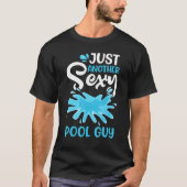 T-shirt Mens Pool Guy Swimming Me Gère Piscine Humide Entr (Devant)