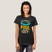 T-shirt Mens Pool Guy Swimming Me Gère Piscine Humide Entr (Devant entier)
