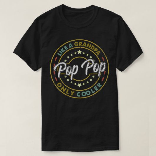 T-shirt Mens POP POP comme un grand-père seulement GLACIÈR (Design devant)