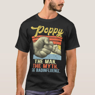T-shirt Mens Poppy L'Homme Le Mythe La Mauvaise Influence