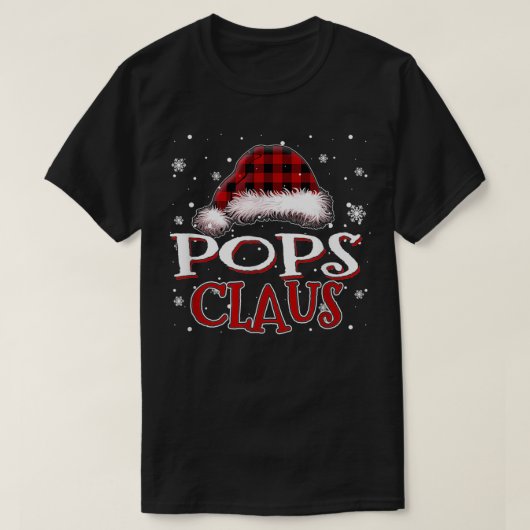 T-shirt Mens Pops Claus Père Noël Famille Correspondant No (Design devant)