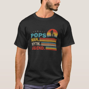 T-shirt Mens Pops Man Myth Vintage Pops Legend Fête des p