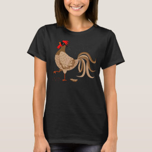 T-shirt Mens Poulet Daddy Poulet Papa Rooster Poulaille Fa