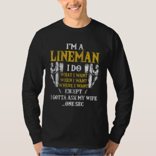 T-shirt Mens Power Lineman Électrique Pour Hommes Je Dois