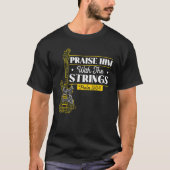 T-shirt Mens Praise Him With The Strings Bass Guitar Chris