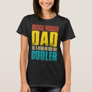 T-shirt Mens Producteur de musique papa Comme un papa ordi