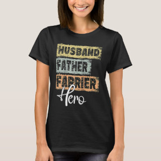 T-shirt Mens Profession père héros père Farrier Raglan Bas