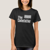 T-shirt Mens  Programmer Dad The Codefather Coder Father's (Devant)