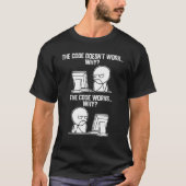T-shirt Mens Programmers Code Fonctionne Pourquoi le logic (Devant)