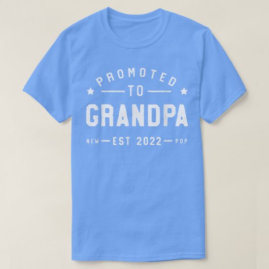 T-shirt Mens Promoted To Grandpa 2022 (Design devant)