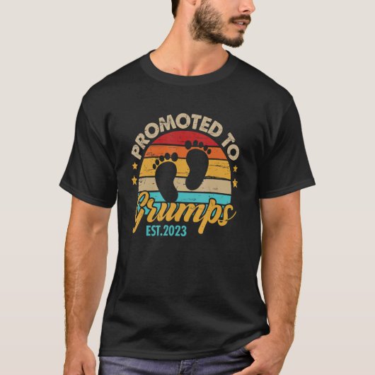 T-shirt Mens Promoted to Grumps 2023 Father's Day First T (Devant)