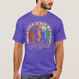T-shirt Mens Promoted to Poppie Est 2023 First Time Father