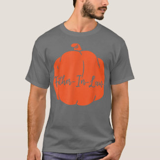 T-shirt Mens Pumpkin FatherInLaw Father Matching Family Ha