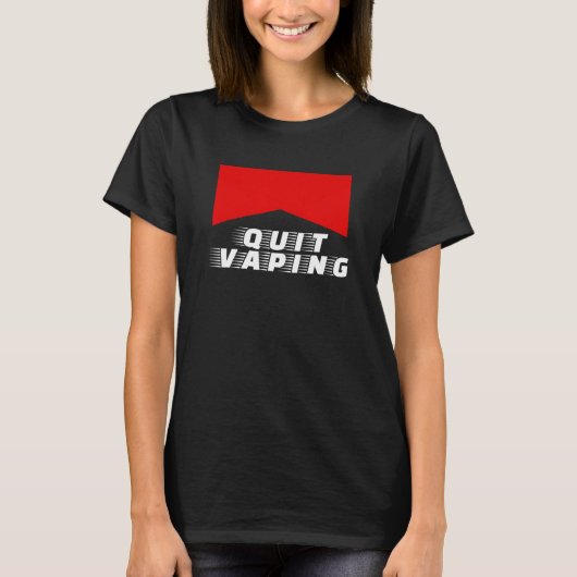 T-shirt Mens Quit Vaping Be A Man (Devant)