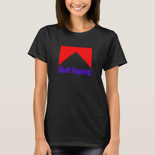T-shirt Mens Quit Vaping Be A Man (Devant)