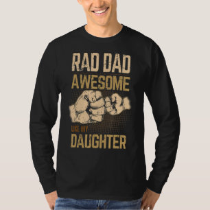 T-shirt Mens Rad Papa Awome Comme Mon Père Fille Et