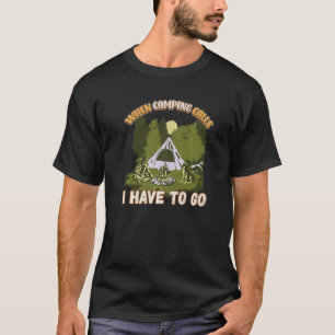 T-shirt Mens Real Guys Dormir en plein air Camping