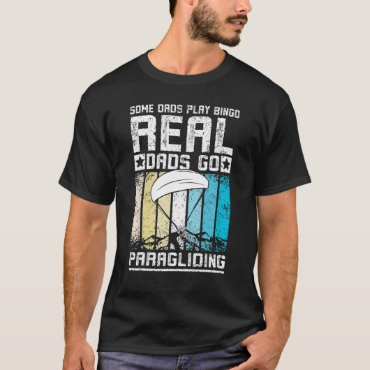 T-shirt Mens Real Papa Go Parapente (Devant)