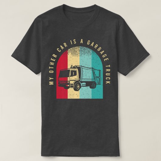 T-shirt Mens Recyclage Chauffeur De Camion Dit Pour Un Con (Design devant)