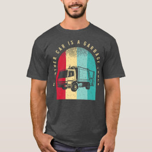 T-shirt Mens Recyclage Chauffeur De Camion Dit Pour Un Con