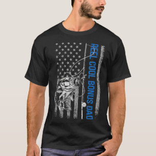 T-shirt Mens Reel Cool Bonus Papa Hommes Pêcheurs Amateurs