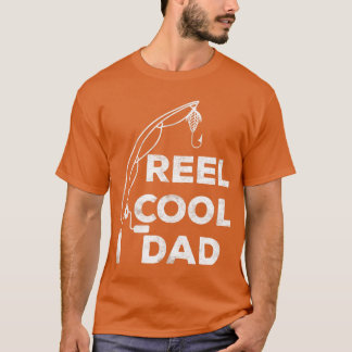T-shirt Mens Reel Cool Dad  Fishing Daddy Father's Day Shi