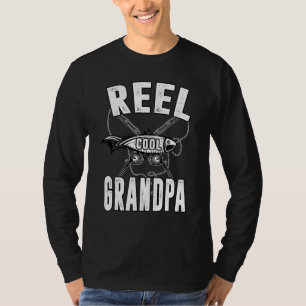 T-shirt Mens Reel Cool Grand-père Pêche papa Fête des père