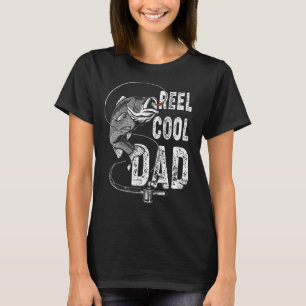 T-shirt Mens Reel Cool Papa Fête des pères de pêche