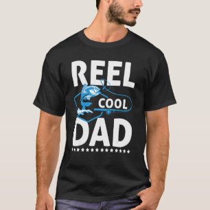 T-shirt Mens Reel Cool Papa Fête des pères Papa Pêche Fish