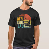 T-shirt Mens Reel Cool Papa Fête des pères Pour Pêcher Pap (Devant)