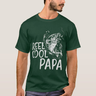 T-shirt Mens Reel Cool Papa Papa Drôle Fête des pères de p